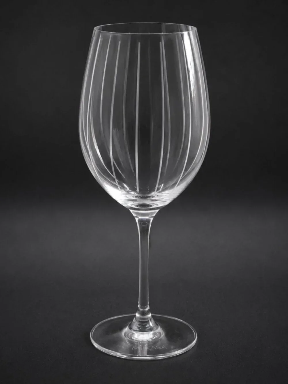 Mikasa Cheers Etched Crystal Wine Glasses Set of 2 Assorted Patterns